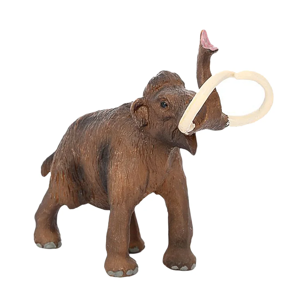 Realistic Wildlife Toy Woolly Animal Plaything Pvc Elephant Model Child