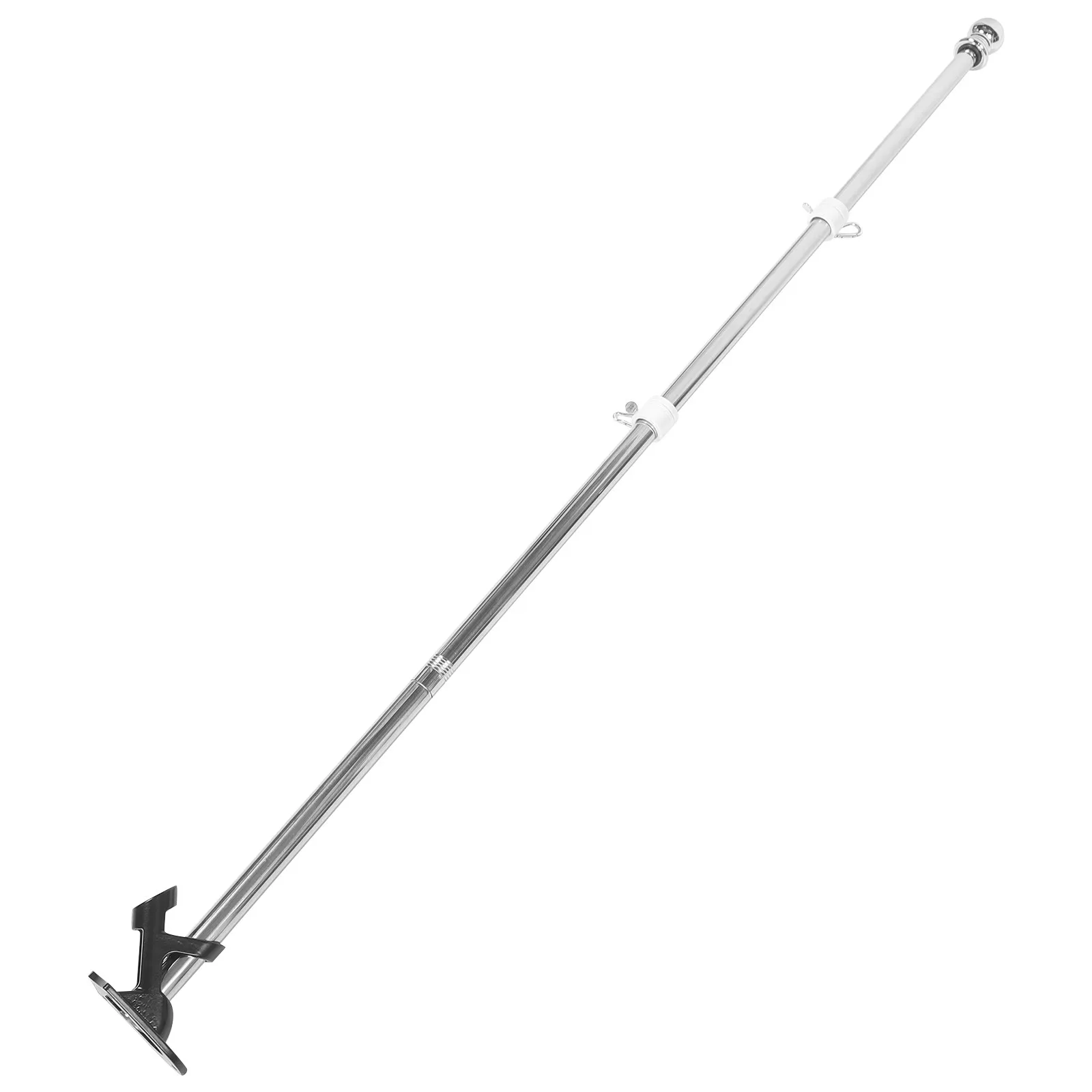 Stainless Steel Flagpole Set Rustproof Outdoor Flag Stand with Mount for Yard Garden Porch Decoration