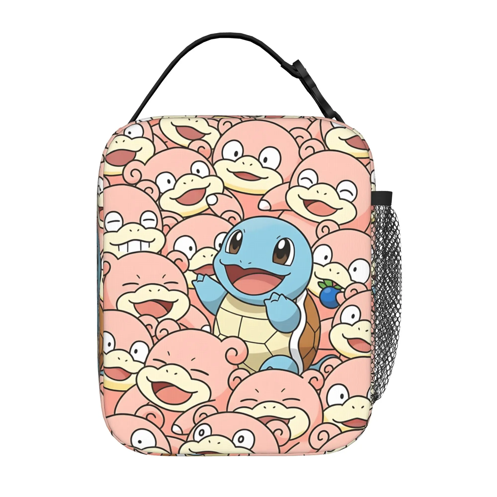 Cartoon Pokemon Theme Insulated Lunch Bag Meal Pack Rice Bag  bolsa Student Bento Lunch Handbag Insulation