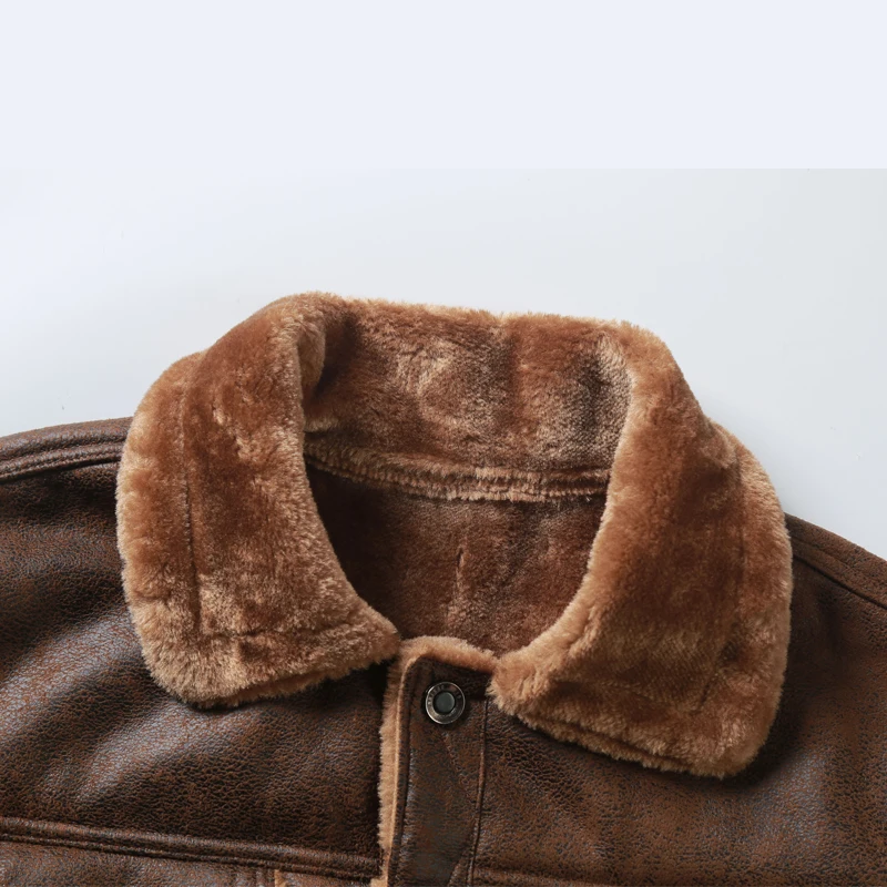 Jaket Kulit Kualitas Tinggi Baru 2025 Jaket Bomber Kulit Asli Bisnis Jaket Penerbangan Kulit Asli Pria Mantel Pilot Hitam