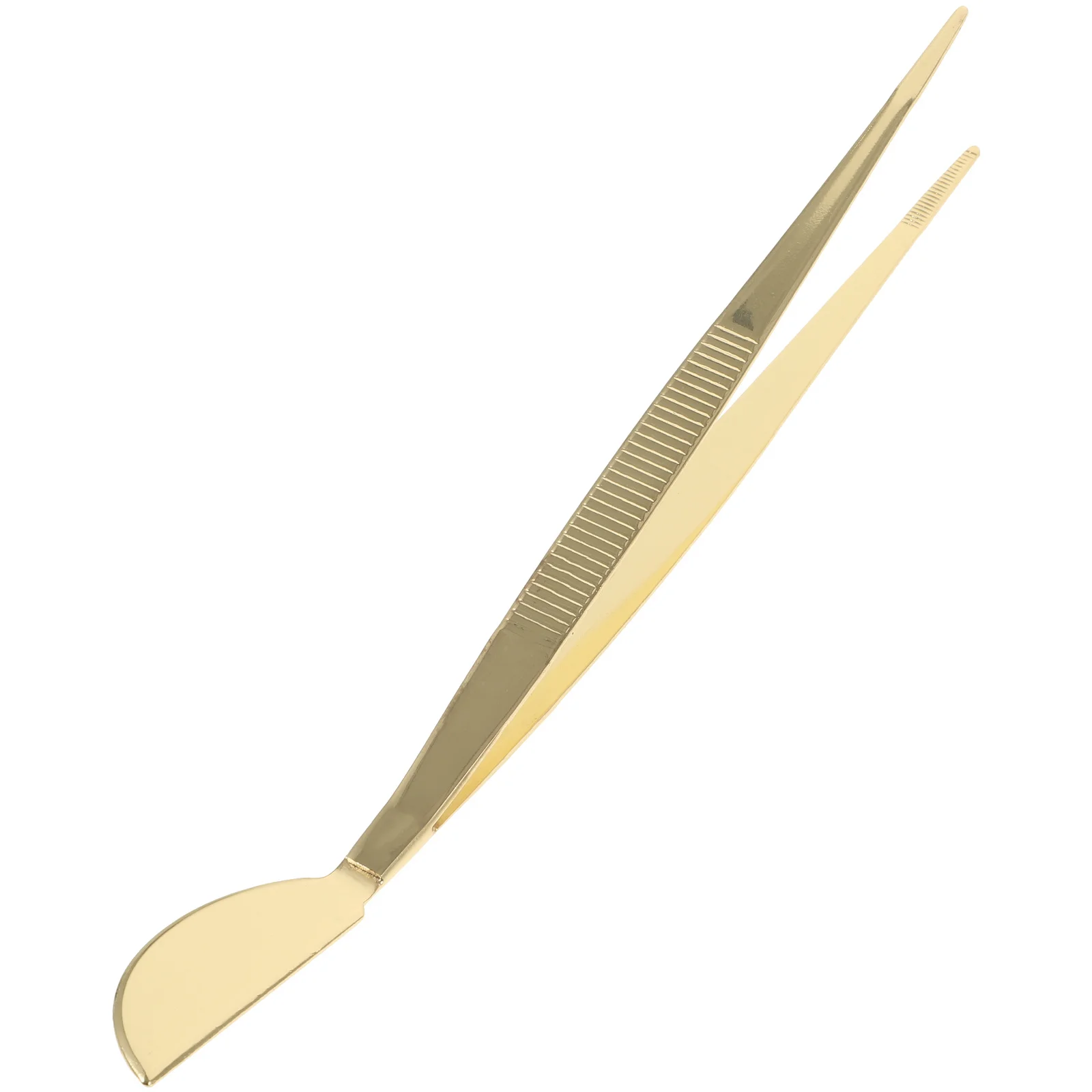 

Precision Stainless Steel Bonsai Tweezers with Scraper 2-in-1 Compact Bonsai Tools for Moss Maintenance Garden Digging Tools