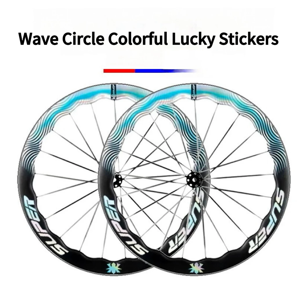 

Custom Multi-Color Auspicious Cloud Bicycle Stickers Road Bike Stickers Paint Rim Decoration Stickers Bicycle Accessories