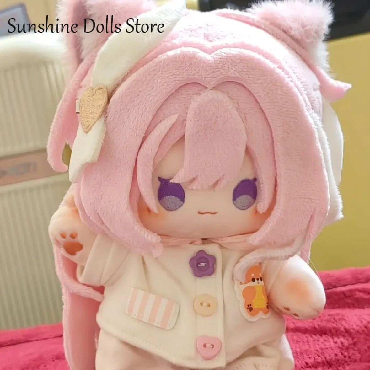 

Anime Elysia Honkai Impact 3 Animal Ear Plush Toys Doll Body Dress Up Clothes Stuffed Plushies Figures Xmas Present 20cm