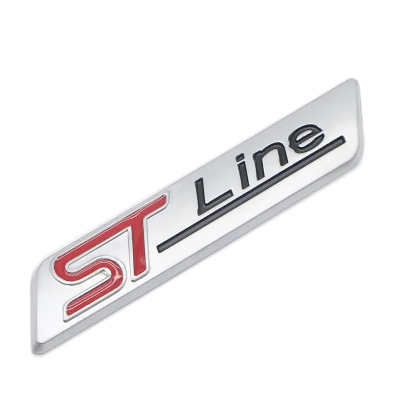 

1pcs ST-LINE 3D Metal Emblems Logo Rear Trunk Wing Fender Badge Styling Accessories For Focus Mk2 FIESTA Kuga Mondeo Car Sticker