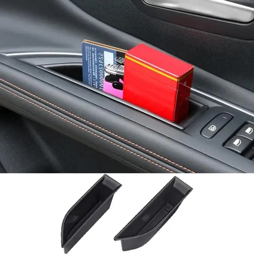 Car Door Handle Tray Storage Box Car Front Inside Car Door Storage Pallet Armrest Container For Peugeot 3008 3008GT 2016-2020