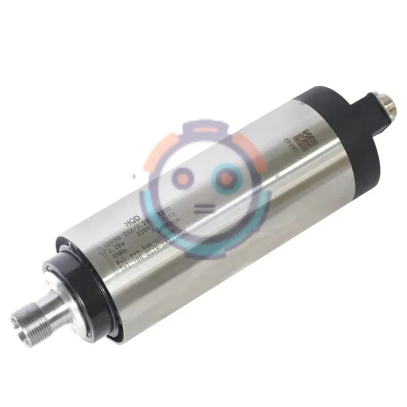hot HQD 2.2kw ER20 round air cooled spindle motor for numerical control woodworking machine GDF80-24Z/2.2B