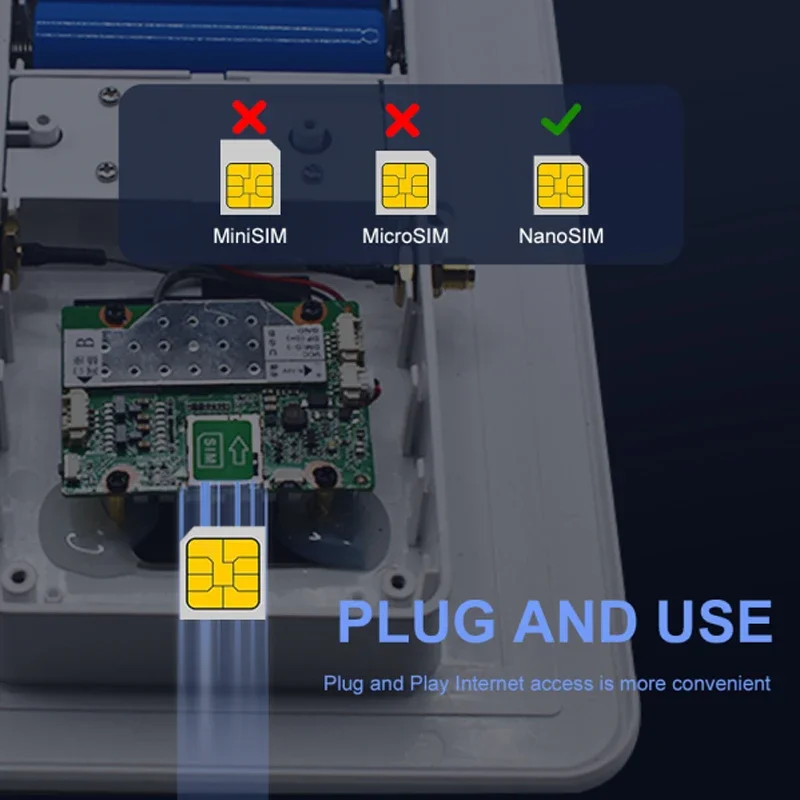 Imagem -04 - Painel Solar Impermeável Wifi Repeater 4g Router Tudo em um Ip66 Bateria 18650 Câmera de Segurança ao ar Livre w