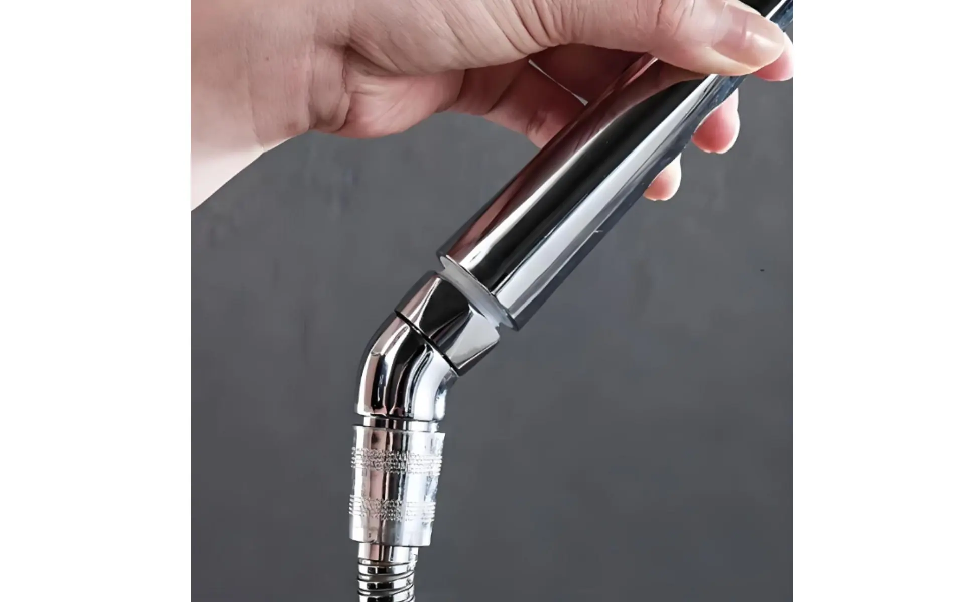Adjustable Shower Angle Adapter Polished Metal Swivel Shower Elbow Bathroom Fixture Easy Installation High Pressure Resistance