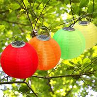 30cm Solar Chinese Style Lantern Hanging Lamp IP44 Waterproof Automatic Charging Outdoor Solar Lantern LED Garden Decor Light