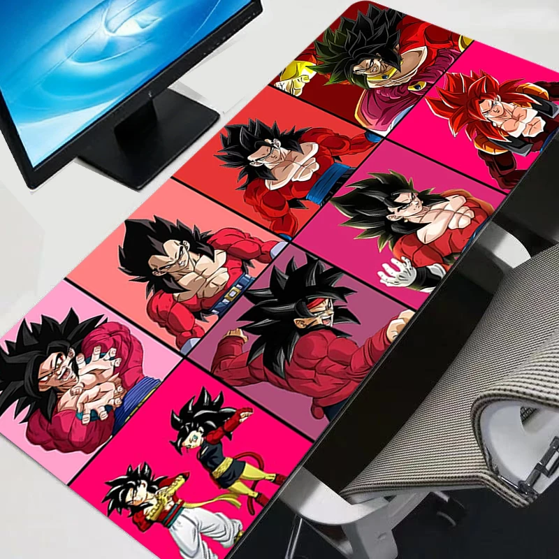 Tappetini per mouse Accessori da gioco Anime Tastiera Tappetino da scrivania Gabinete Tappeto per giocatori Tappeto Mousepad Dragon Ball Vegeta e Goku Tappetini per mouse