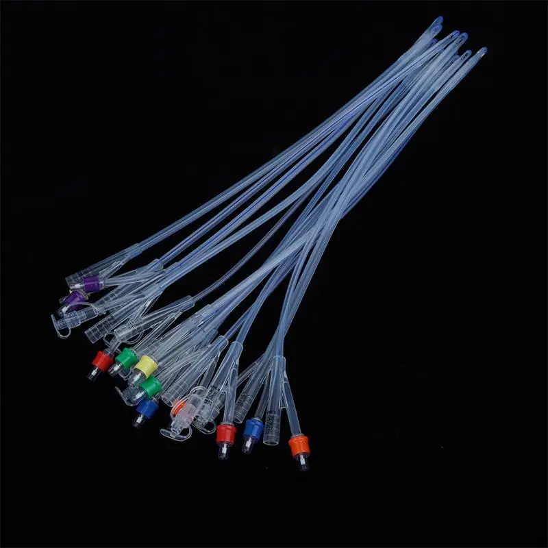 1Pcs Disposable  Silicone Foley Catheter Flushing Tube 2 Way 3 Way Urinary Catheter Teaching Consumables〔HMA58〕