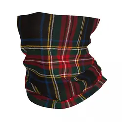 Plaid Stewart Black Tartan Bandana Neck Cover Printed Balaclavas Mask Scarf Warm Cycling Riding for Men Women Adult Breathable