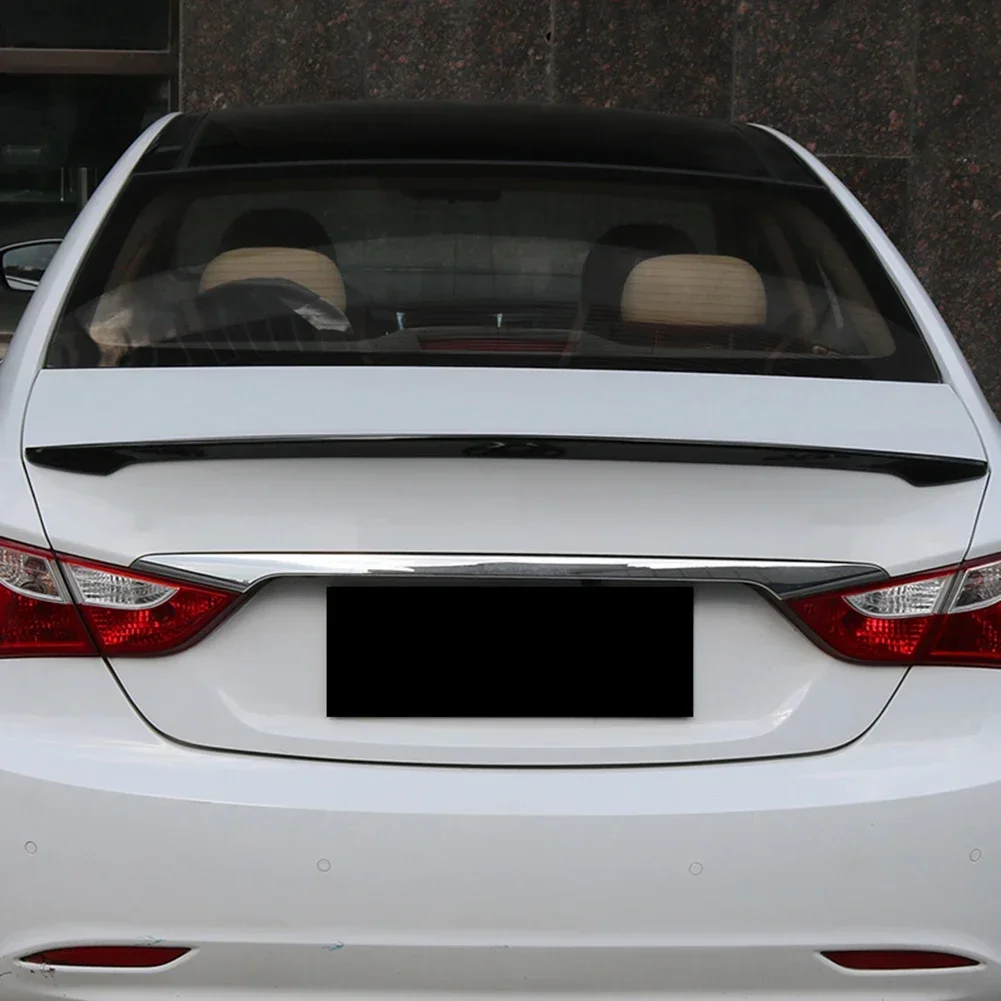 For Hyundai Sonata 8th 2011 2012 2013 2014 ABS Rear Trunk Paint Spoiler Tail Wings Lip