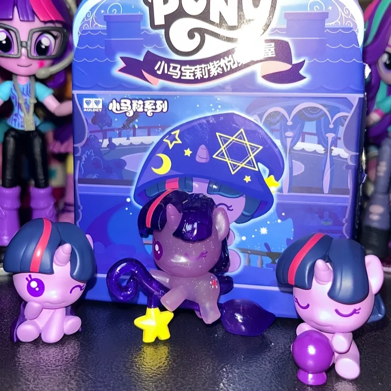 Genuino My Little Pony Twilight Sparkle Magic House Q Linda caja ciega luminosa novedosa juguetes de moda Anime Ambitus regalos sorpresa