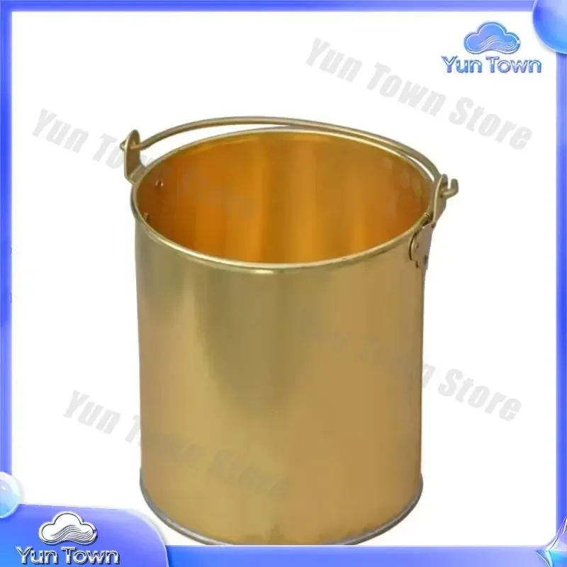 Brass Non-Sparking Fire Bucket for Industrial Safety Use Spark-Proof Tool for Hazardous Areas Explosion-Proof Fire Safety