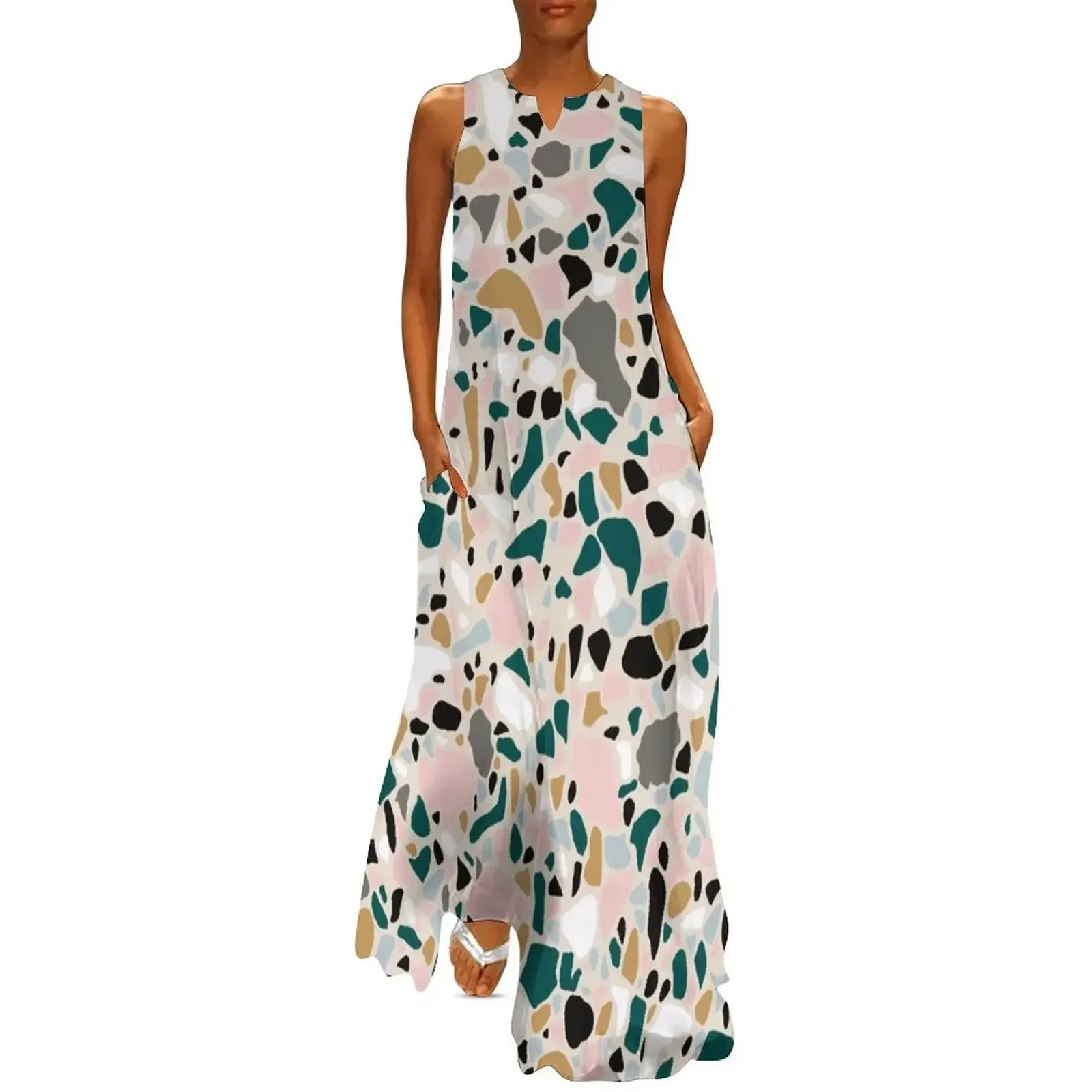 

So Terrazzo Long Dress women party dresses Women's clothing summer outfits for women 2025 wedding dresses for parties Dress