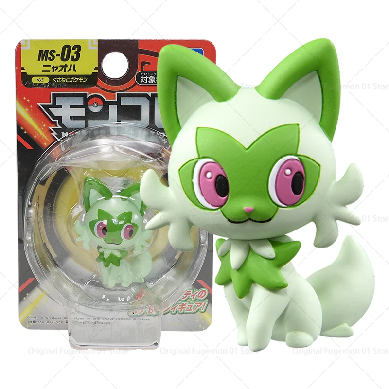 Original TAKARA TOMY Pokemon Floragato Blaziken Quaxly Quaquaval Mega Lucario Figur Spielzeug Sprigatito Meowscarada Modell Puppe Geschenke – Detail 3