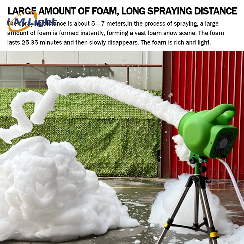 Factory New Style Mini 800W Waterproof Plastic Party Foam Machine for Pool Summer Party Kids Water Park Foam Cannon Machine
