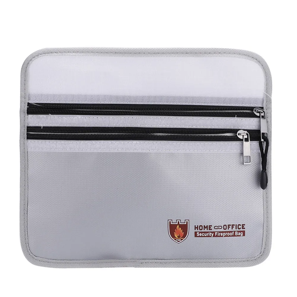 

Large Fireproof File Holder Flame Retardant Portfolio Pouch for Files Money Albums Office Home Travel Black Fireproof File Bag