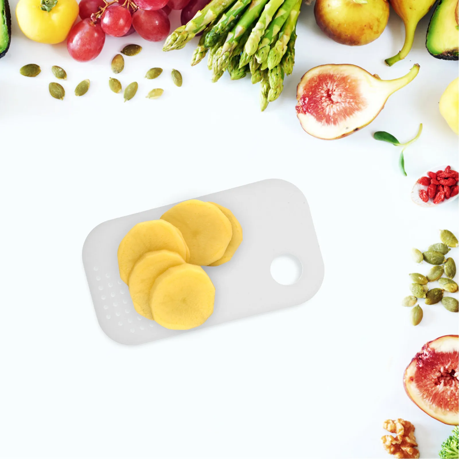 Mini Portable Plastic Cutting Board Compact Lightweight Outdoor Camping Food Preparation Vegetable Fruit Meat Cutting Surface