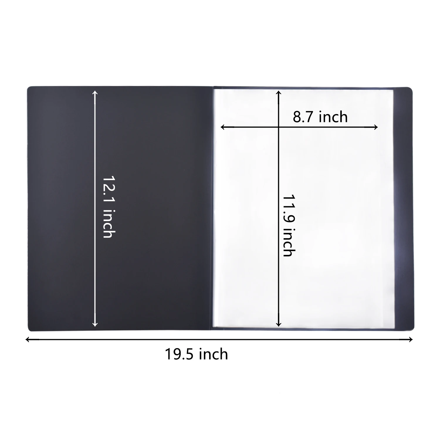 40-page black information book extra-thick loose-leaf folder music folder pregnancy test paper storage bag for students