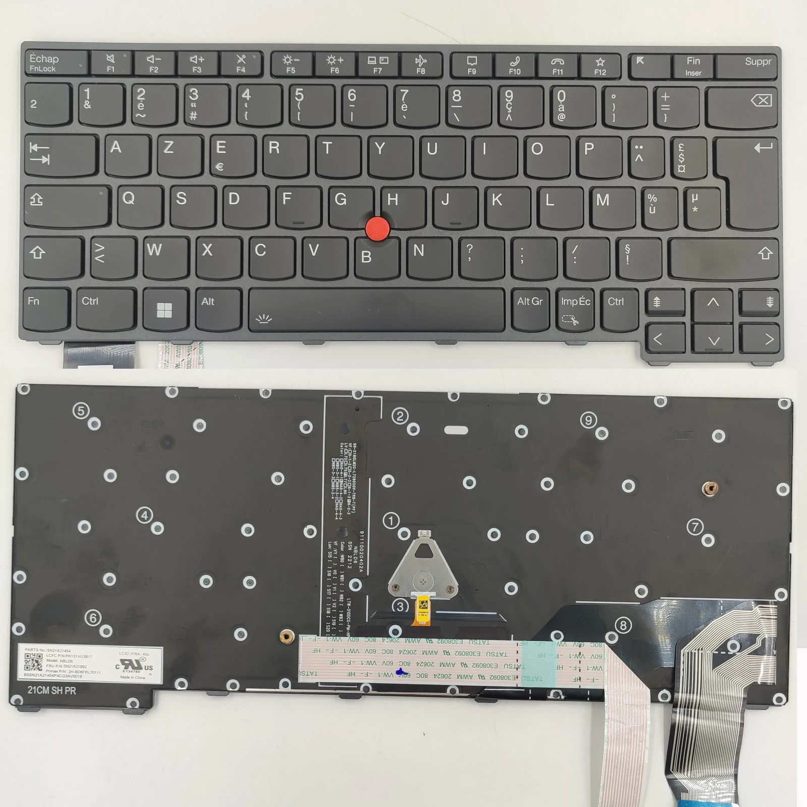

US FR Layout for Lenovo ThinkPad X13 Gen 2 20WK 20XH X13 Yoga Gen 2 Laptop Keyboard