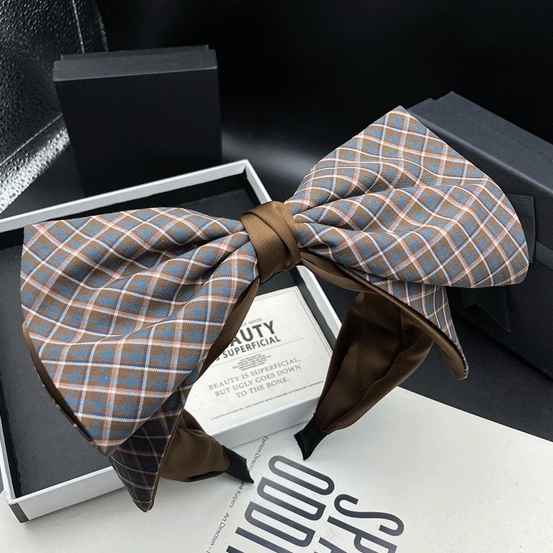 

Big bow hair clip, hair headband, female adult, going out shopping, headband, wide edge hair compression headband