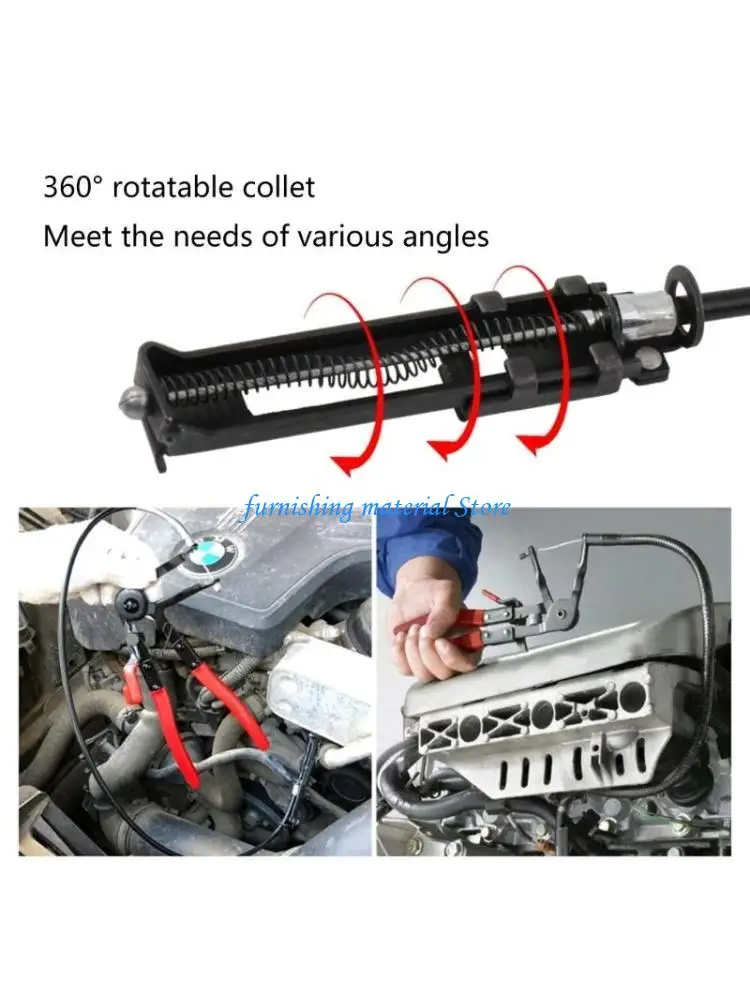 

Y5GD Cable-Type Hose Clamp Pliers Wire Long Reach Tools Pincer Pliers