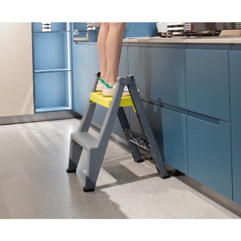 Multifunctional household ladder folding ladder stool climbing stool herringbone staircase stool thickened plastic car wash stoo