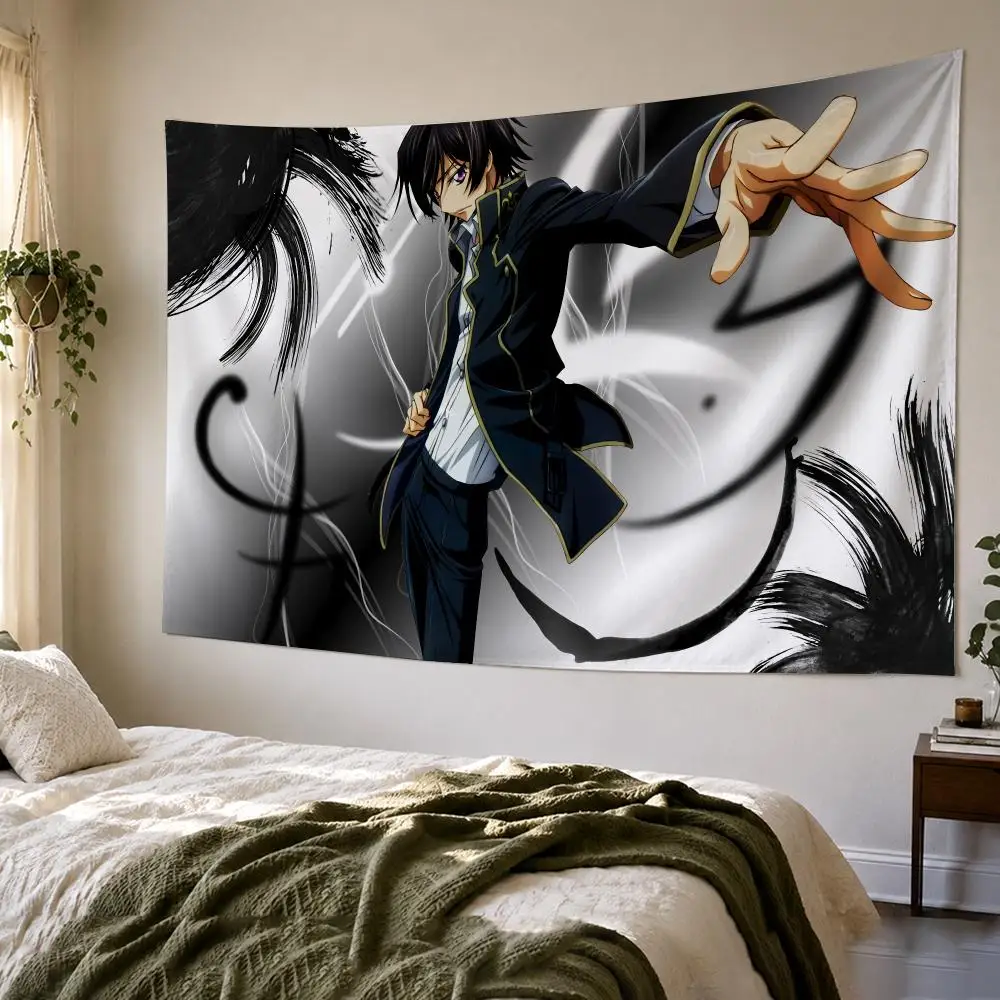 Japan C-Code Geass Anime Tapestry Bedroom Living Room Bar Party House Home Dorm Interior Wall Decor Background Banner