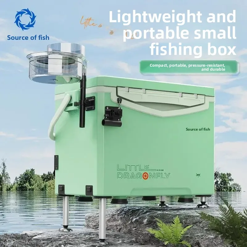 

Коробки для рыболовных снастей с колесом, сверхлегкие, снаряжение для рыбалки, многофункциональные, коробка-платформа, новые, 2025 г.