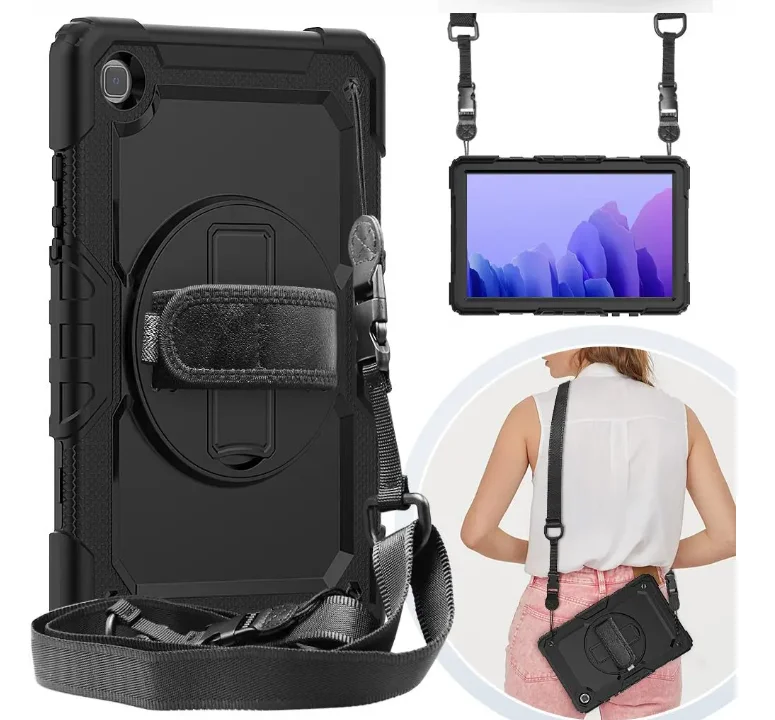 

Hand Strap Armor Case For Samsung Galaxy S8Plus Ultra 14.6Inch X900 A7 Lite T220 T225 T307 T290 T510 Cover For S6 Lite 10.4 P610