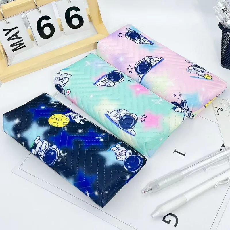

15pcs/lot Kawaii Astronaut Pencil Case Cute Pencil Box Stationery Pen Bag Stationery School Supplies