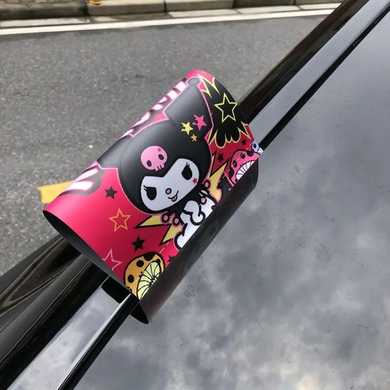 Sanrio Car Washable Label Sticker Kuromi My Melody Cartoon Cute Car Tail Door Decoration Sticker Car Accessories Gift