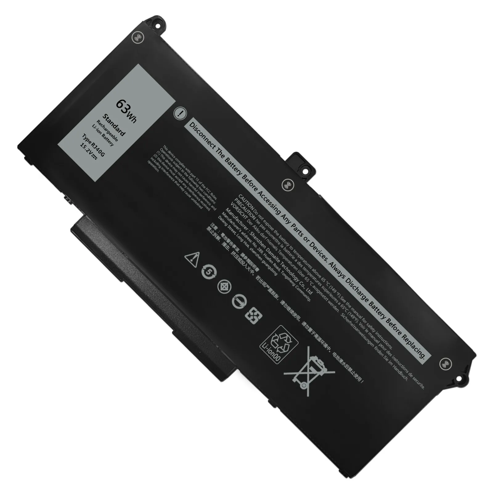 

For NEW RJ40G Laptop Battery For Dell Latitude 5420 5520 3560 M033W 63WH