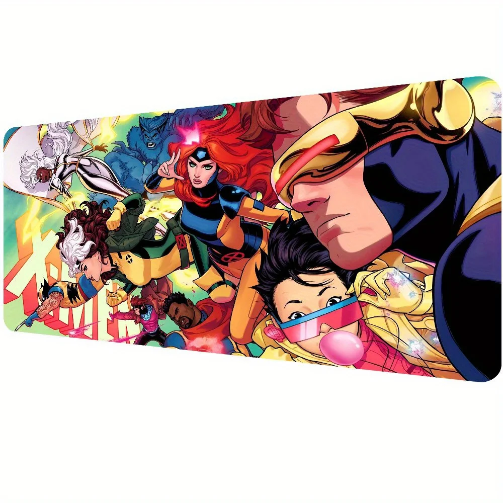 قطعة واحدة من لوحة ماوس Marvel X-Men - تصميم أبطال خارق نابض بالحياة، قاعدة مطاطية متعددة الوظائف، مثالية للألعاب وديكور المكاتب والعطلات