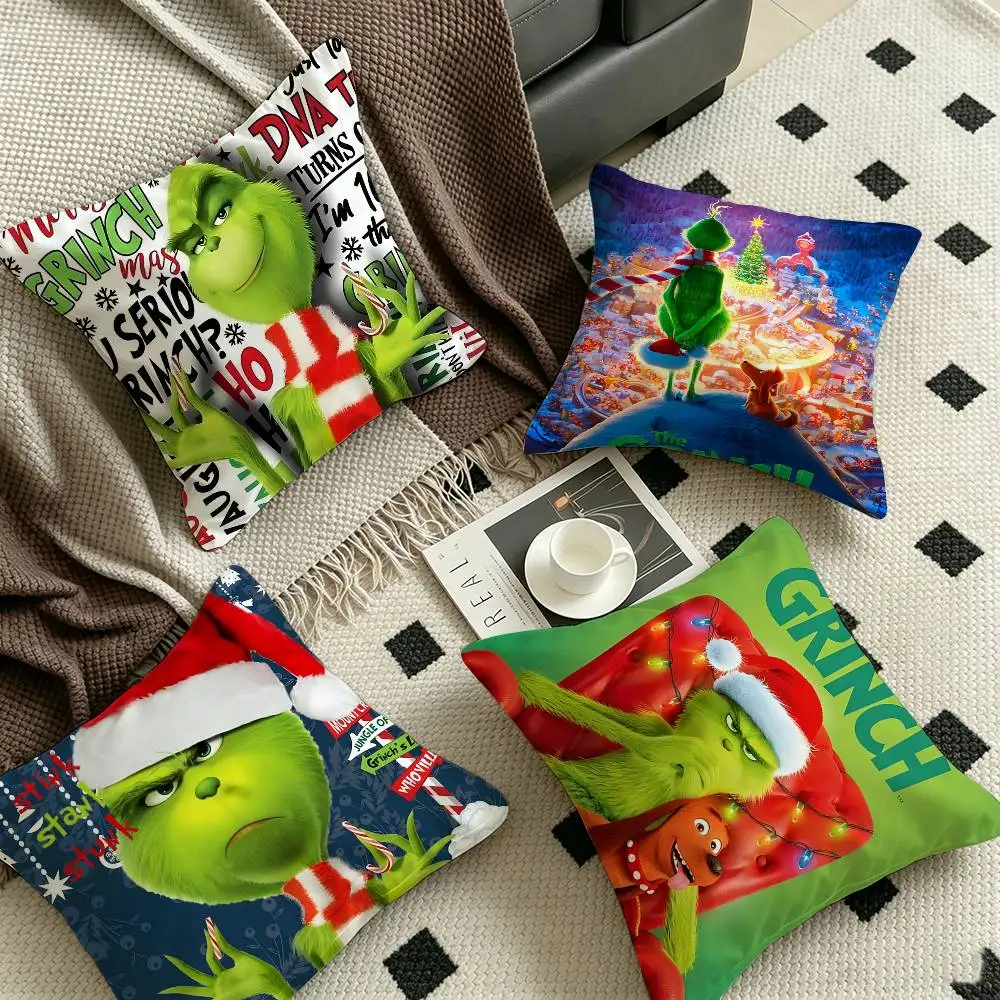 Cartoon THE G-GRINCHS Pillowcase toon Gift Cushion Cover Bedroom Home Sofa Chair Seat Decor pillow case