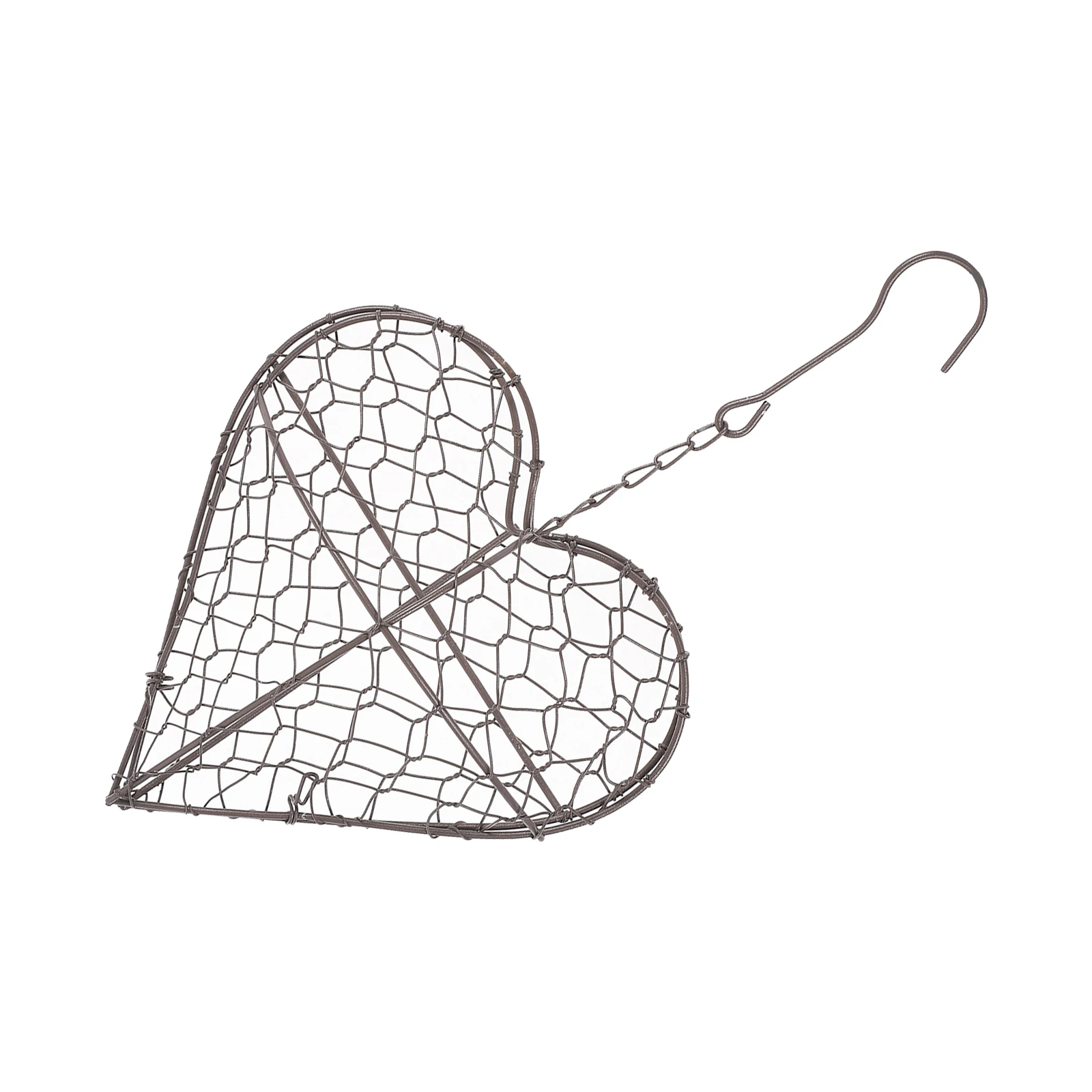 

Heart Shape Iron Wall Hanging Flower Basket Pot Elegant Planter Shelf for Indoor Outdoor Iron Hanging Planter Wall Plant Holder