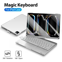 Magic Keyboard Case For Ipad Pro 13 11 12.9 2024 Mini 6 Air 5 4 M4 M2 10 9 9th 10th Generation 10.9 10.2 Funda Cover Accessories