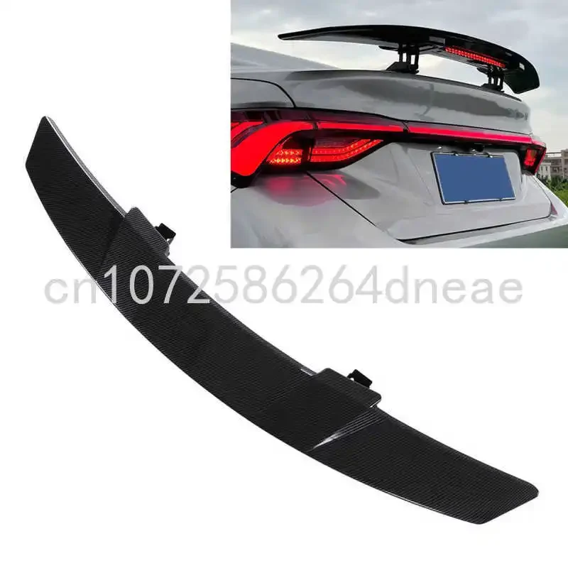 Rear Trunk Spoiler Wing Carbon Fiber Style Automatic Lifting Tail Decoration Universal for Sedan Car Modification