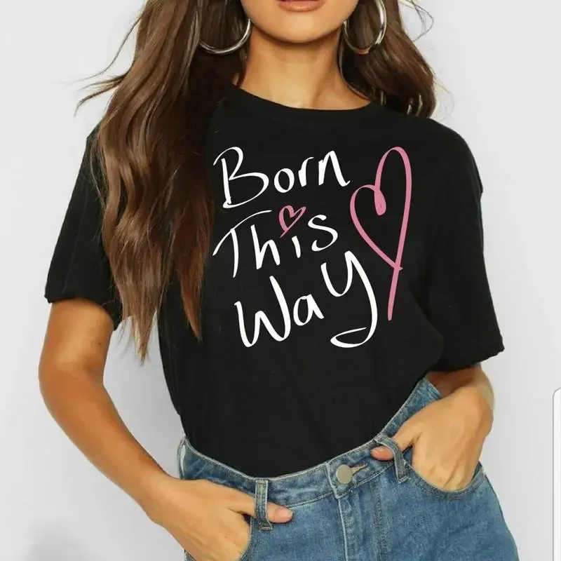 Camiseta Lady Gaga Inspirada no Tour Born This Way 2025 Shallow Just Dance