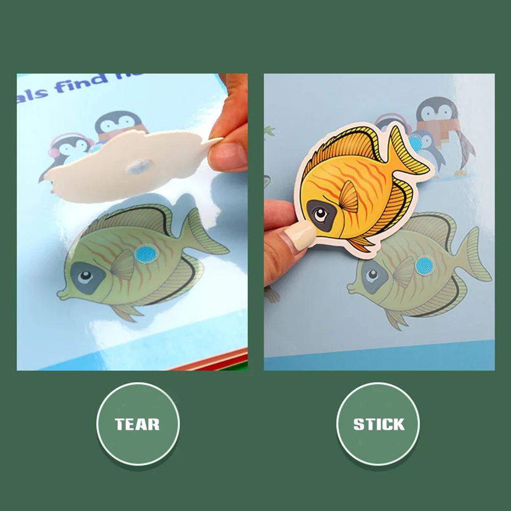 كتاب هادئ مشغول للأطفال ألعاب مونتيسوري لتعلم المهارات المبكرة لمرحلة ما قبل المدرسة