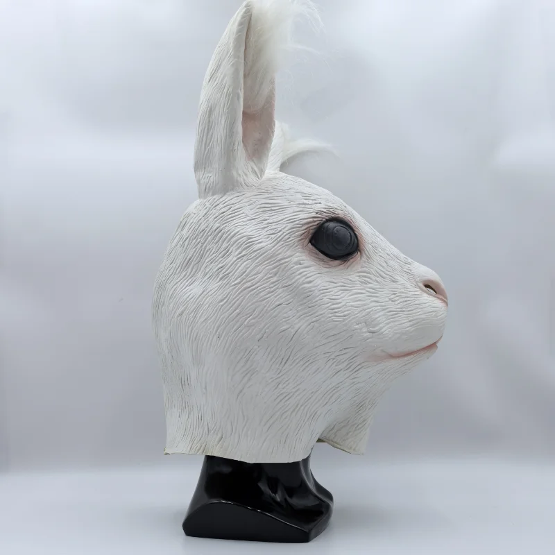 Rabbit Latex Animal Mask, Easter Costume Mask, Fancy Masquerade Party