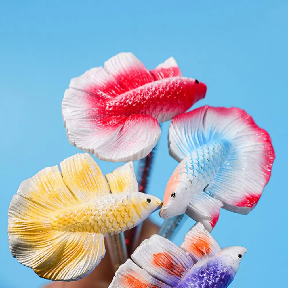 Aquarium Betta Training Wand，Artificial Long Pole Betta Wand，Fish Training Teaser Wand Toy，Fish Tank Supply，Aquarium Decor