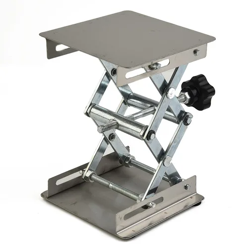 Mesa elevadora de acero inoxidable, maquinaria de carpintería, elevador de enrutador, plataforma elevadora de laboratorio de grabado ajustable, herramientas de carpintería