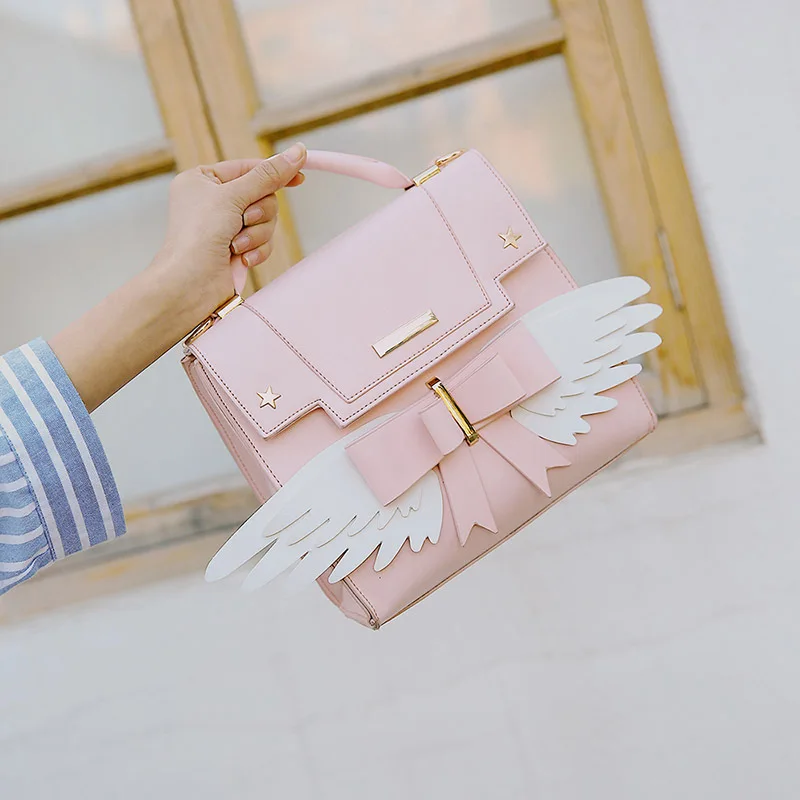 

Women Handbag Pink Color Square Shoulder Bag For Girls Funny Crossbody Bag
