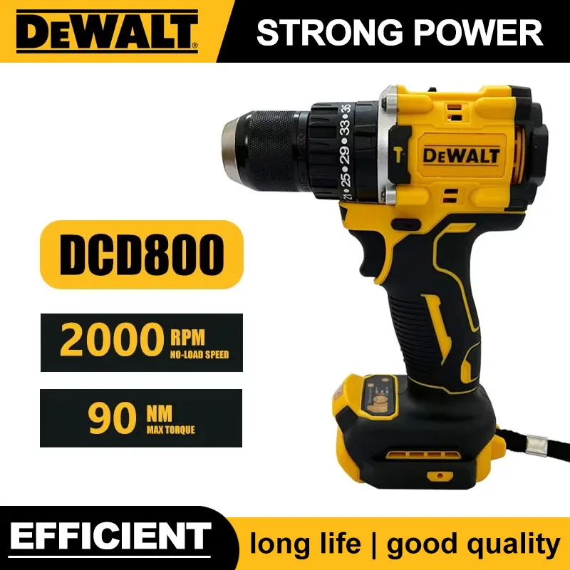 

Dewalt DCD800 2000RPM Cordless Impact Drill 1/2 Inch Brushless Electric Screwdriver Lithium Electric Tool For Dewalt 20V Battery