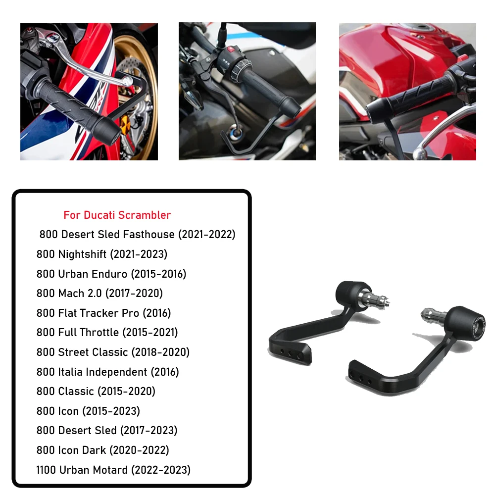 

Motorcycle Bar Ends Brake Clutch Lever Protection for DUCATI Scrambler 800 2015-2023