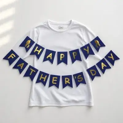 

Latte Banners for Father's Day Decorations Paper Festive Garland Hanging Adornments Party Supplies Matching Style