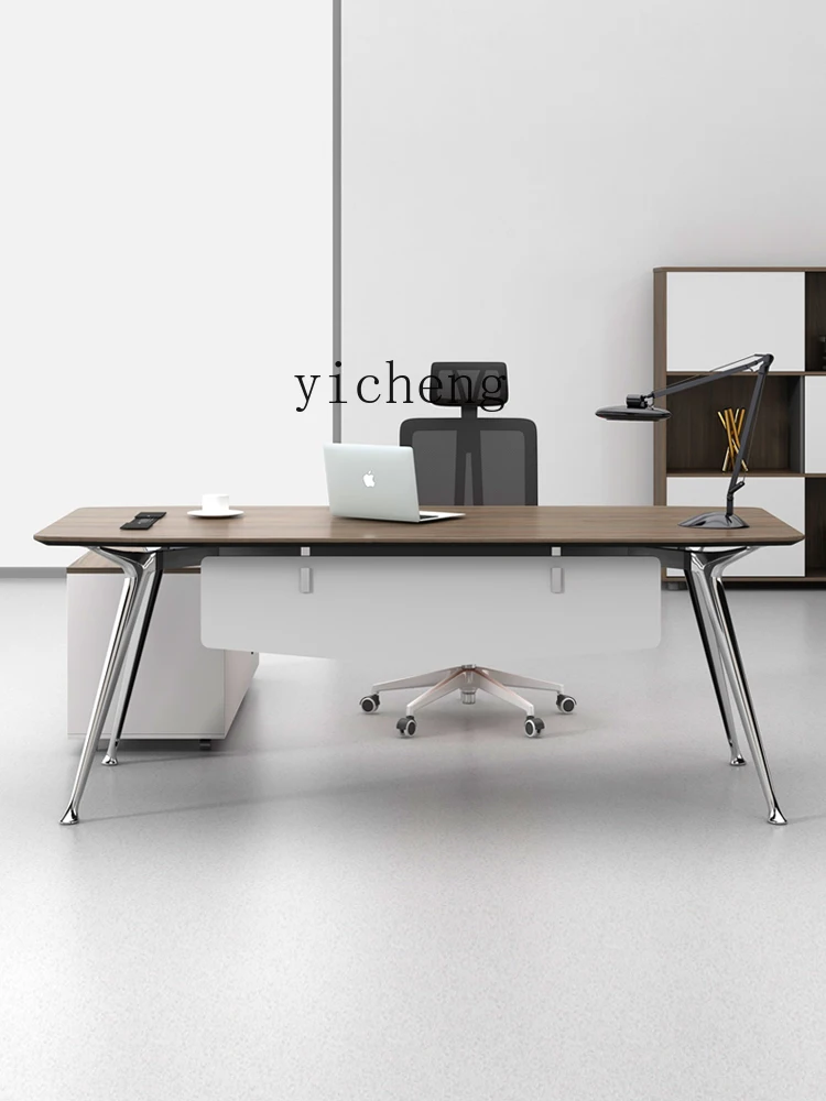 Tqh High-End Boss Simple Modern Office Fashion Table and Chair Combination Furniture